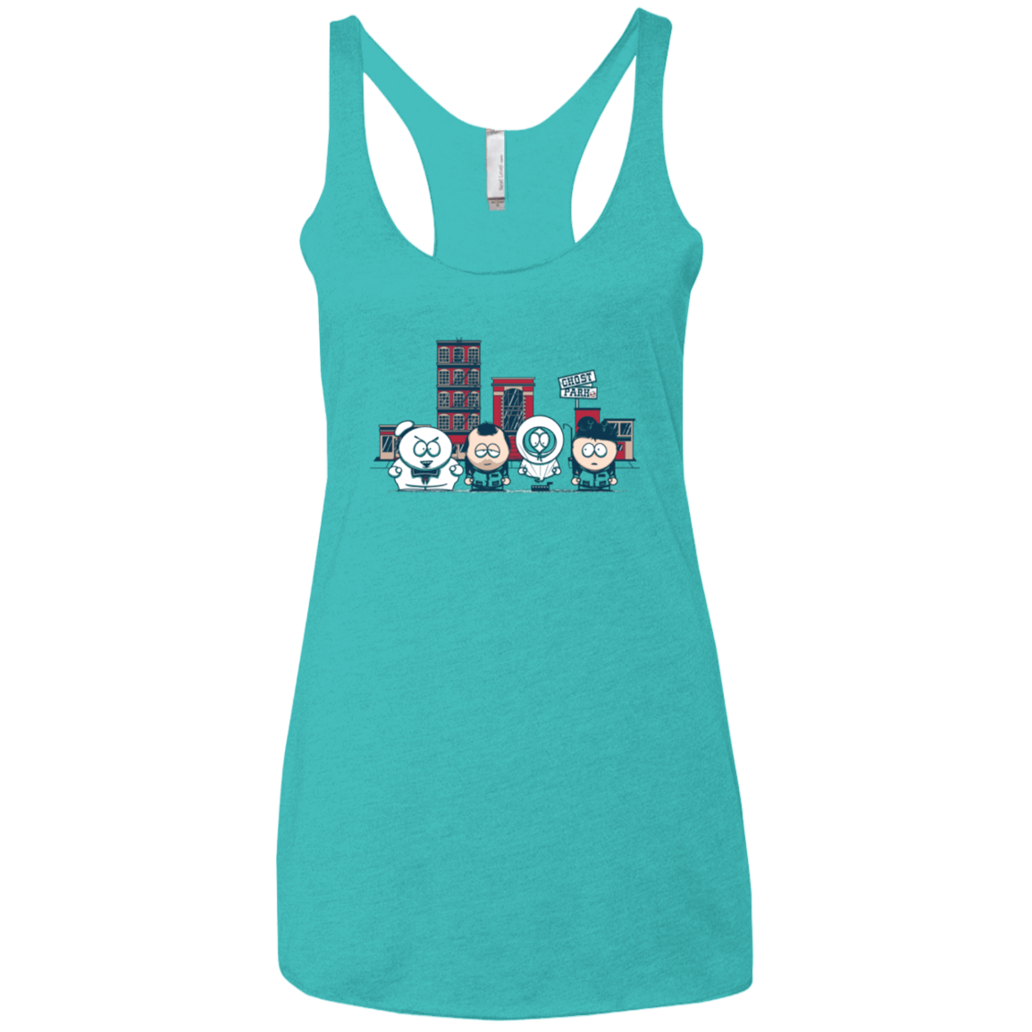 T-Shirts Tahiti Blue / X-Small GHOST PARK Women's Triblend Racerback Tank