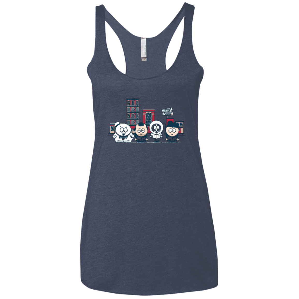 T-Shirts Vintage Navy / X-Small GHOST PARK Women's Triblend Racerback Tank