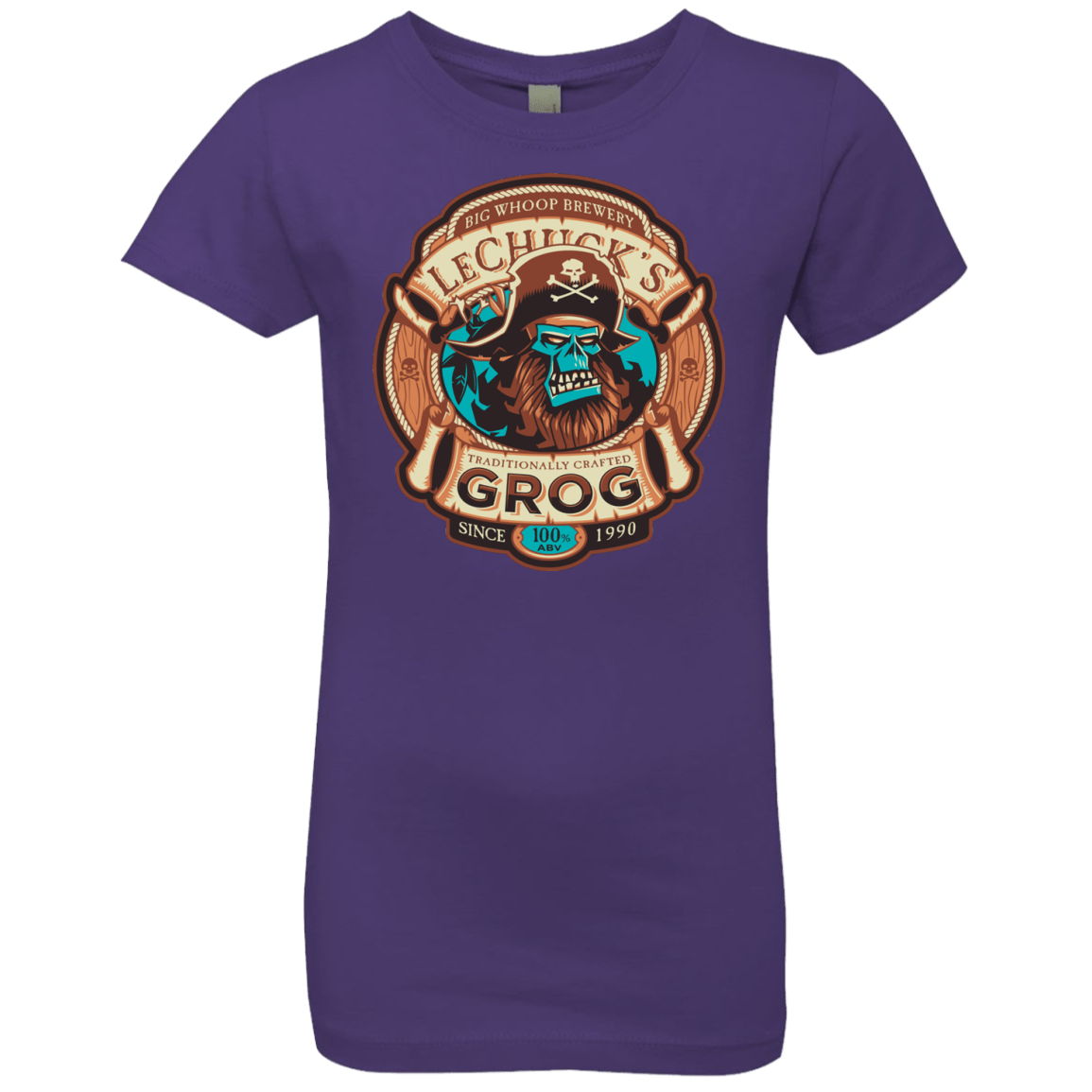 T-Shirts Purple Rush / YXS Ghost Pirate Grog Nmns Girls Premium T-Shirt
