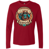 T-Shirts Cardinal / Small Ghost Pirate Grog Nmns Men's Premium Long Sleeve