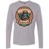 T-Shirts Heather Grey / Small Ghost Pirate Grog Nmns Men's Premium Long Sleeve
