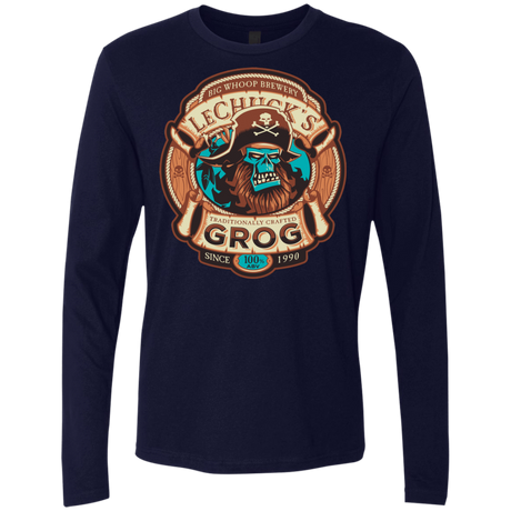 T-Shirts Midnight Navy / Small Ghost Pirate Grog Nmns Men's Premium Long Sleeve