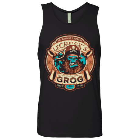 T-Shirts Black / Small Ghost Pirate Grog Nmns Men's Premium Tank Top
