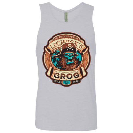 T-Shirts Heather Grey / Small Ghost Pirate Grog Nmns Men's Premium Tank Top