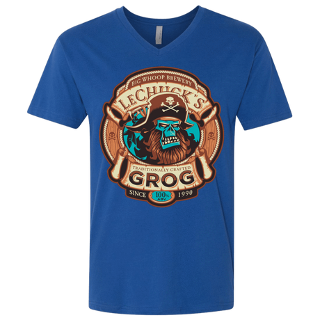 T-Shirts Royal / X-Small Ghost Pirate Grog Nmns Men's Premium V-Neck