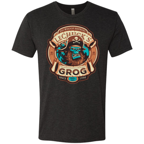 T-Shirts Vintage Black / Small Ghost Pirate Grog Nmns Men's Triblend T-Shirt