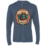 T-Shirts Indigo / X-Small Ghost Pirate Grog Nmns Triblend Long Sleeve Hoodie Tee