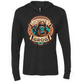 T-Shirts Vintage Black / X-Small Ghost Pirate Grog Nmns Triblend Long Sleeve Hoodie Tee