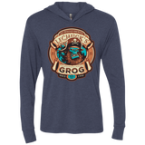 T-Shirts Vintage Navy / X-Small Ghost Pirate Grog Nmns Triblend Long Sleeve Hoodie Tee