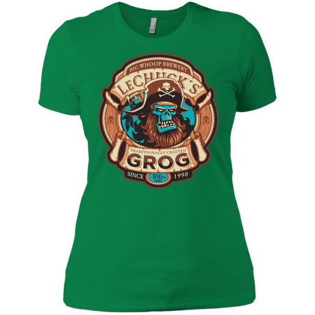 T-Shirts Kelly Green / X-Small Ghost Pirate Grog Nmns Women's Premium T-Shirt