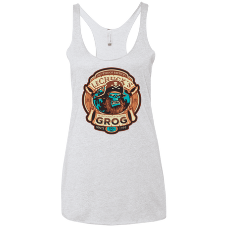 T-Shirts Heather White / X-Small Ghost Pirate Grog Nmns Women's Triblend Racerback Tank
