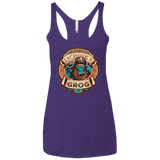 T-Shirts Purple / X-Small Ghost Pirate Grog Nmns Women's Triblend Racerback Tank