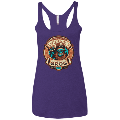 T-Shirts Purple / X-Small Ghost Pirate Grog Nmns Women's Triblend Racerback Tank