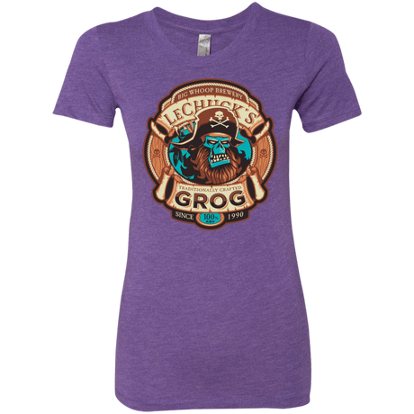 T-Shirts Purple Rush / Small Ghost Pirate Grog Nmns Women's Triblend T-Shirt