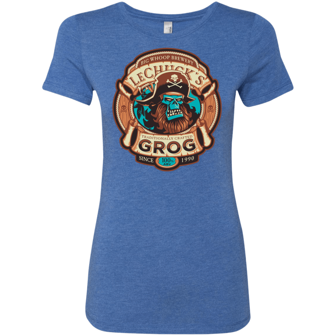 T-Shirts Vintage Royal / Small Ghost Pirate Grog Nmns Women's Triblend T-Shirt