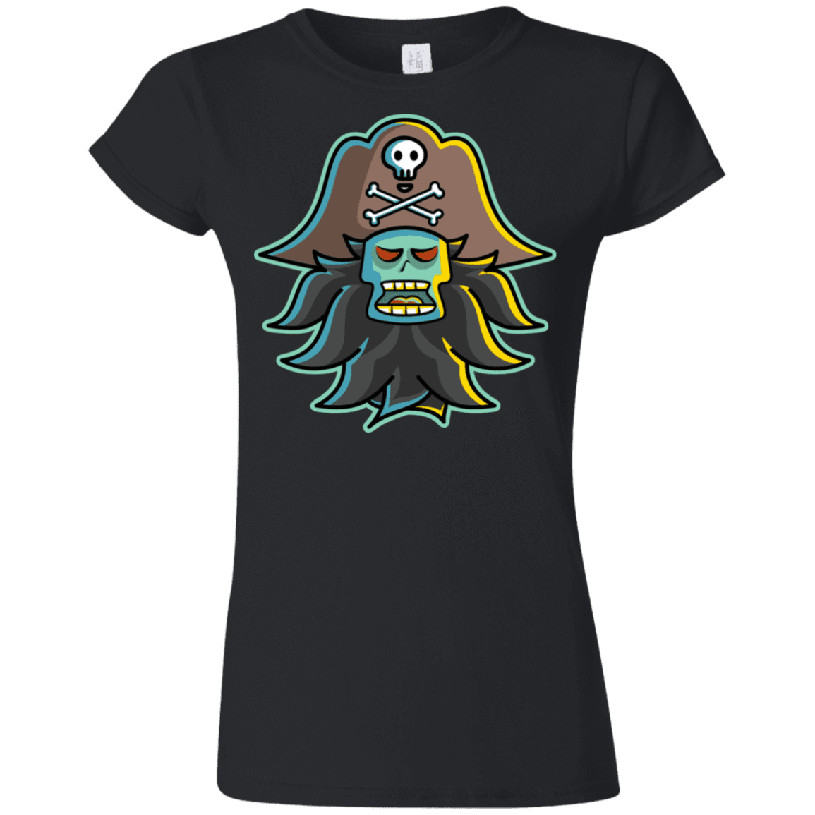 T-Shirts Black / S Ghost Pirate LeChuck Junior Slimmer-Fit T-Shirt