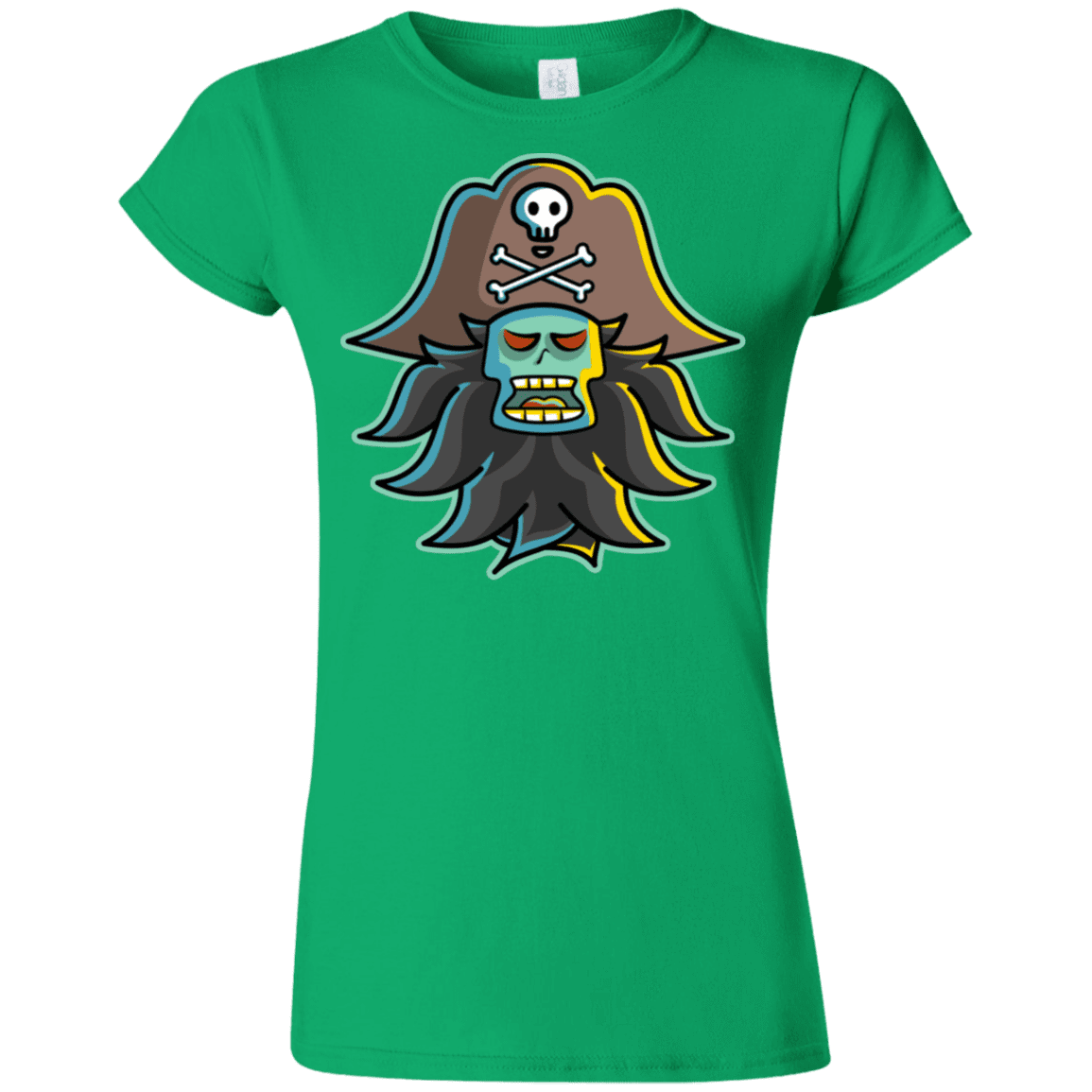 T-Shirts Irish Green / S Ghost Pirate LeChuck Junior Slimmer-Fit T-Shirt