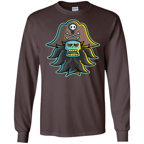 T-Shirts Dark Chocolate / S Ghost Pirate LeChuck Men's Long Sleeve T-Shirt