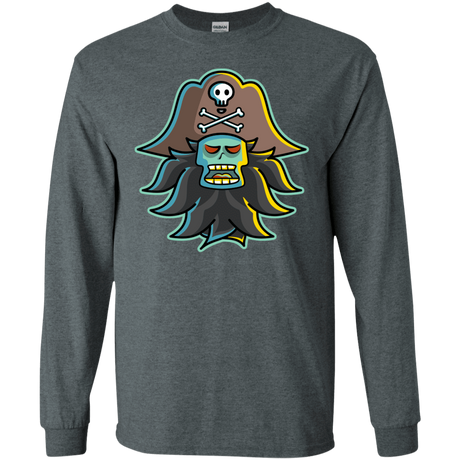 T-Shirts Dark Heather / S Ghost Pirate LeChuck Men's Long Sleeve T-Shirt