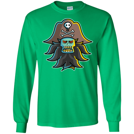 T-Shirts Irish Green / S Ghost Pirate LeChuck Men's Long Sleeve T-Shirt