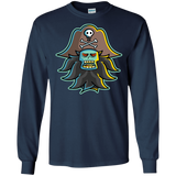 T-Shirts Navy / S Ghost Pirate LeChuck Men's Long Sleeve T-Shirt