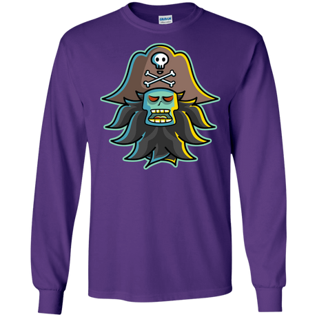 T-Shirts Purple / S Ghost Pirate LeChuck Men's Long Sleeve T-Shirt