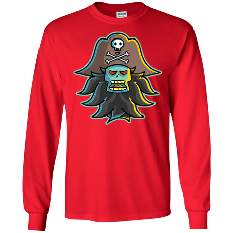 T-Shirts Red / S Ghost Pirate LeChuck Men's Long Sleeve T-Shirt