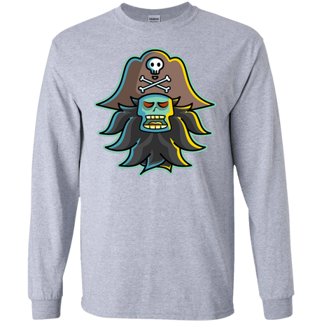 T-Shirts Sport Grey / S Ghost Pirate LeChuck Men's Long Sleeve T-Shirt