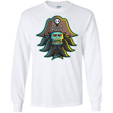 T-Shirts White / S Ghost Pirate LeChuck Men's Long Sleeve T-Shirt