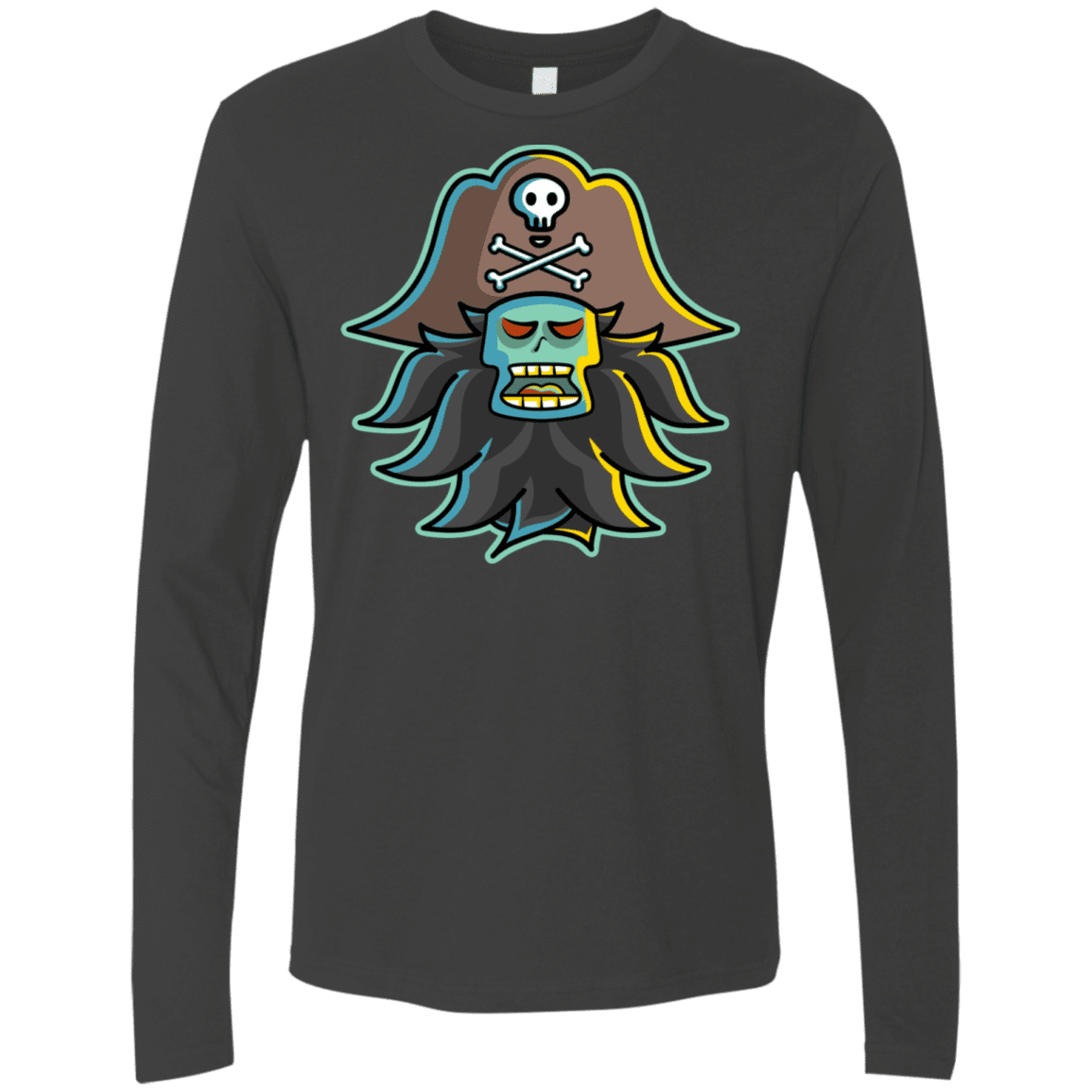T-Shirts Heavy Metal / S Ghost Pirate LeChuck Men's Premium Long Sleeve