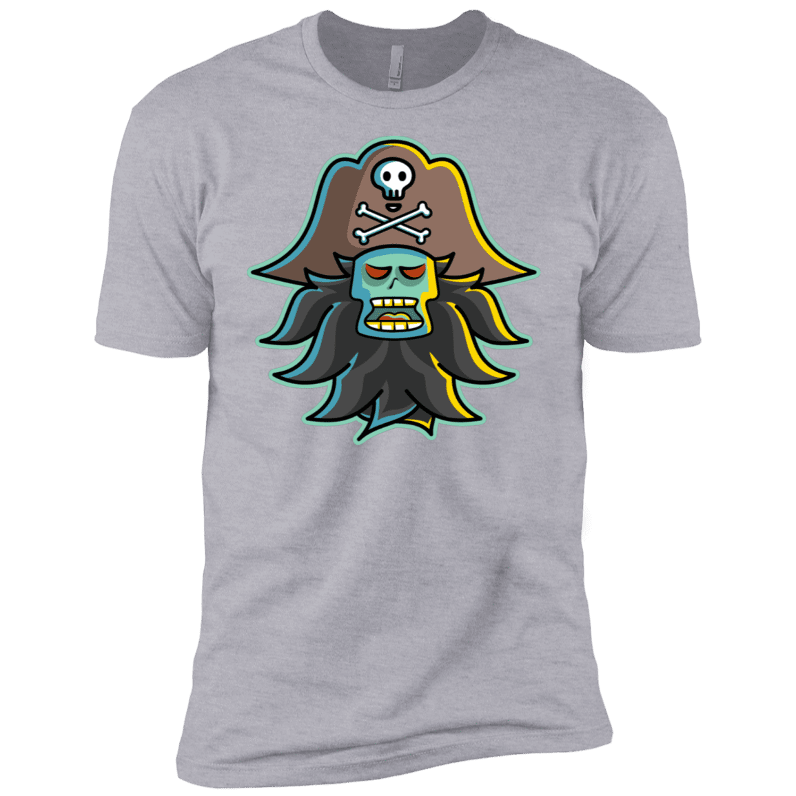 T-Shirts Heather Grey / X-Small Ghost Pirate LeChuck Men's Premium T-Shirt