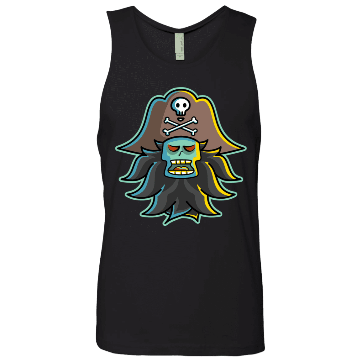 T-Shirts Black / S Ghost Pirate LeChuck Men's Premium Tank Top