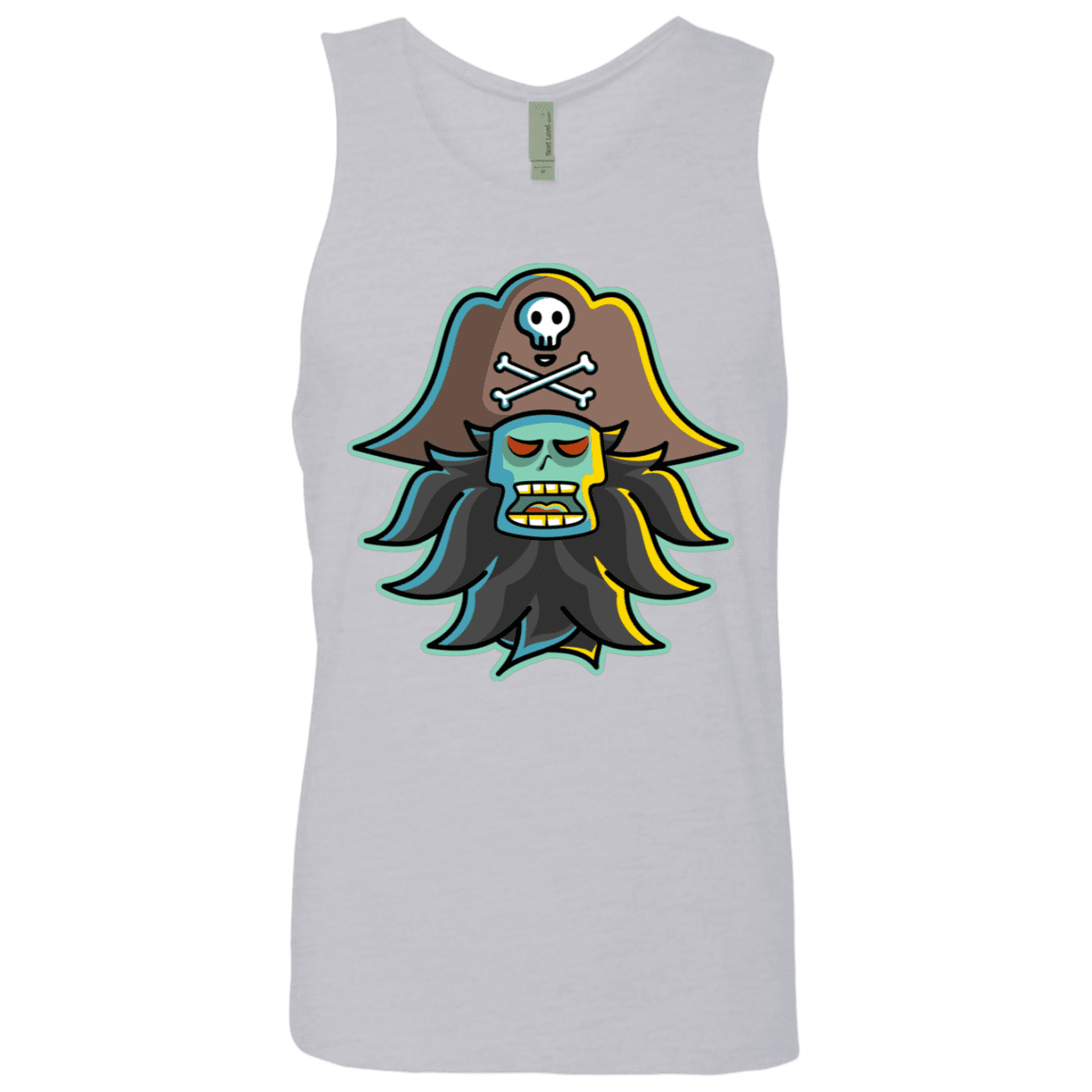 T-Shirts Heather Grey / S Ghost Pirate LeChuck Men's Premium Tank Top