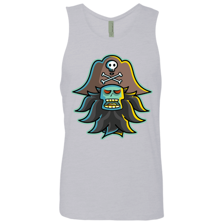 T-Shirts Heather Grey / S Ghost Pirate LeChuck Men's Premium Tank Top