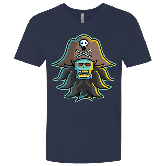 T-Shirts Midnight Navy / X-Small Ghost Pirate LeChuck Men's Premium V-Neck