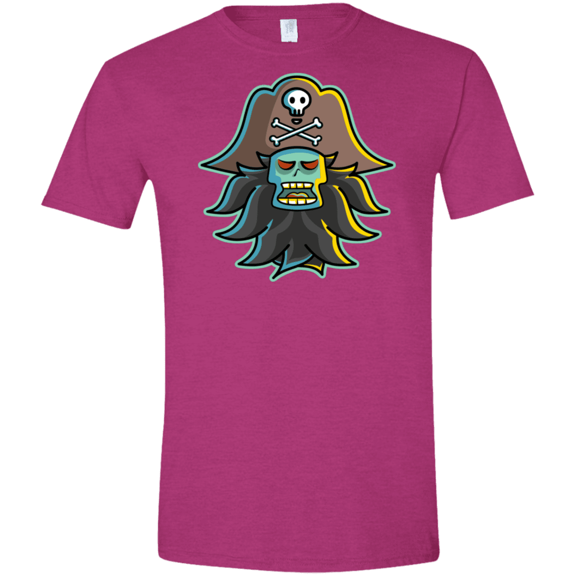 T-Shirts Antique Heliconia / S Ghost Pirate LeChuck Men's Semi-Fitted Softstyle