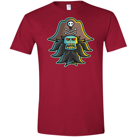 T-Shirts Cardinal Red / S Ghost Pirate LeChuck Men's Semi-Fitted Softstyle