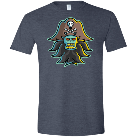 T-Shirts Heather Navy / S Ghost Pirate LeChuck Men's Semi-Fitted Softstyle