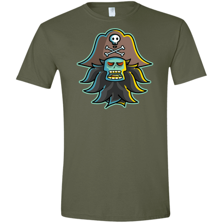 T-Shirts Military Green / S Ghost Pirate LeChuck Men's Semi-Fitted Softstyle