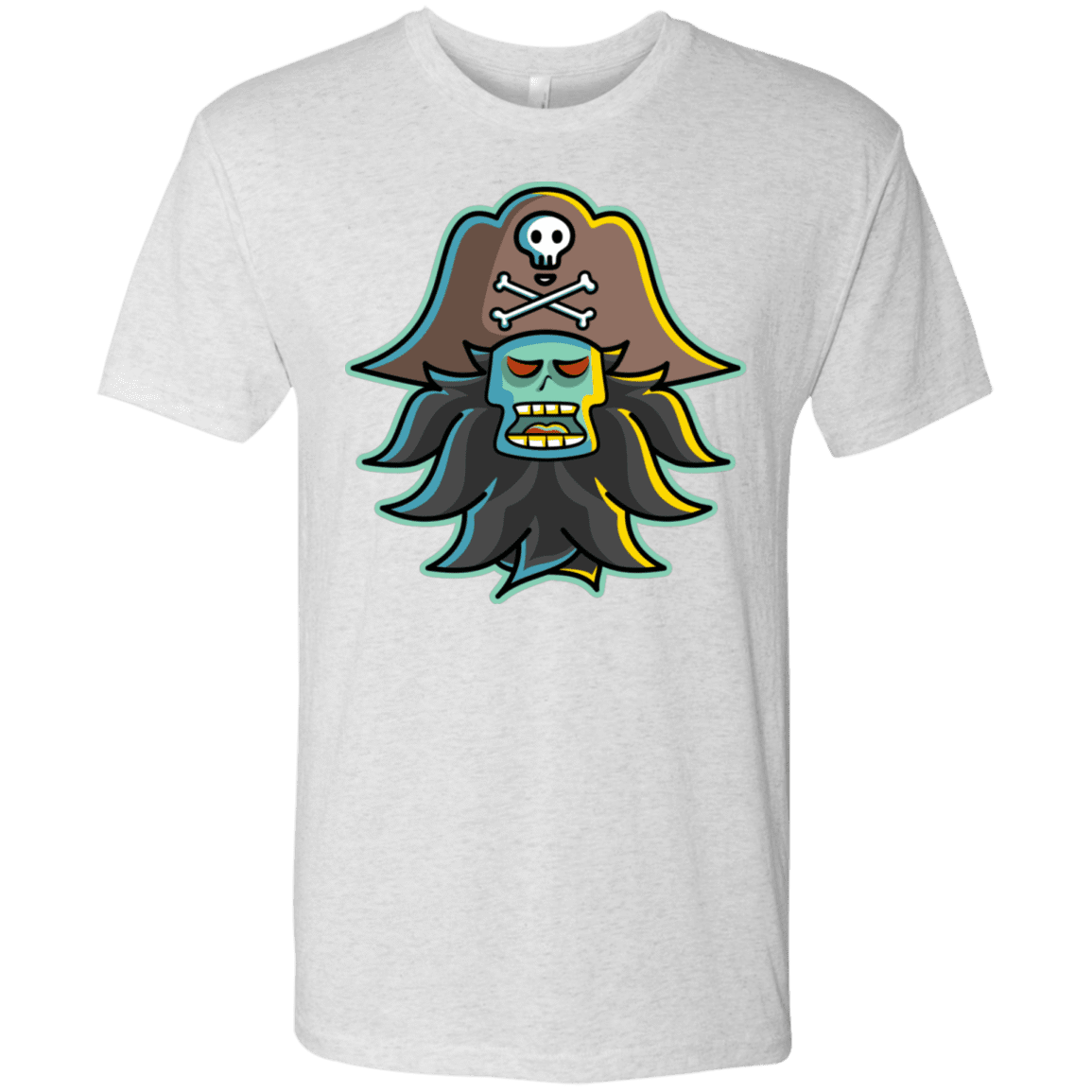 T-Shirts Heather White / S Ghost Pirate LeChuck Men's Triblend T-Shirt