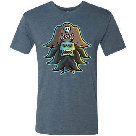 T-Shirts Indigo / S Ghost Pirate LeChuck Men's Triblend T-Shirt