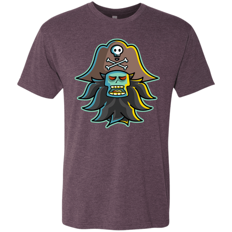 T-Shirts Vintage Purple / S Ghost Pirate LeChuck Men's Triblend T-Shirt