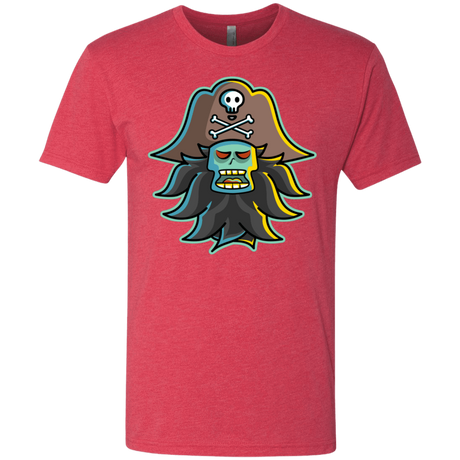 T-Shirts Vintage Red / S Ghost Pirate LeChuck Men's Triblend T-Shirt