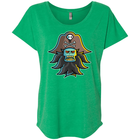 T-Shirts Envy / X-Small Ghost Pirate LeChuck Triblend Dolman Sleeve