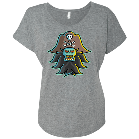 T-Shirts Premium Heather / X-Small Ghost Pirate LeChuck Triblend Dolman Sleeve