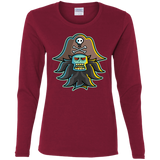 T-Shirts Cardinal / S Ghost Pirate LeChuck Women's Long Sleeve T-Shirt