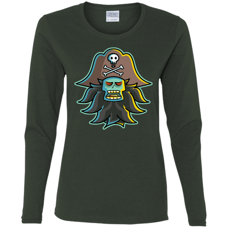 T-Shirts Forest / S Ghost Pirate LeChuck Women's Long Sleeve T-Shirt