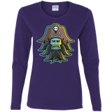 T-Shirts Purple / S Ghost Pirate LeChuck Women's Long Sleeve T-Shirt