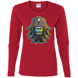 T-Shirts Red / S Ghost Pirate LeChuck Women's Long Sleeve T-Shirt