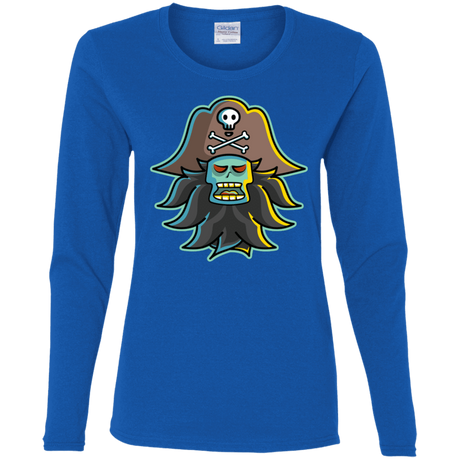 T-Shirts Royal / S Ghost Pirate LeChuck Women's Long Sleeve T-Shirt